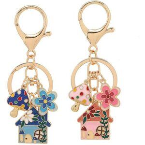 Cute kawaii keychain set cartoon backpack charm airpod accessory gift for women